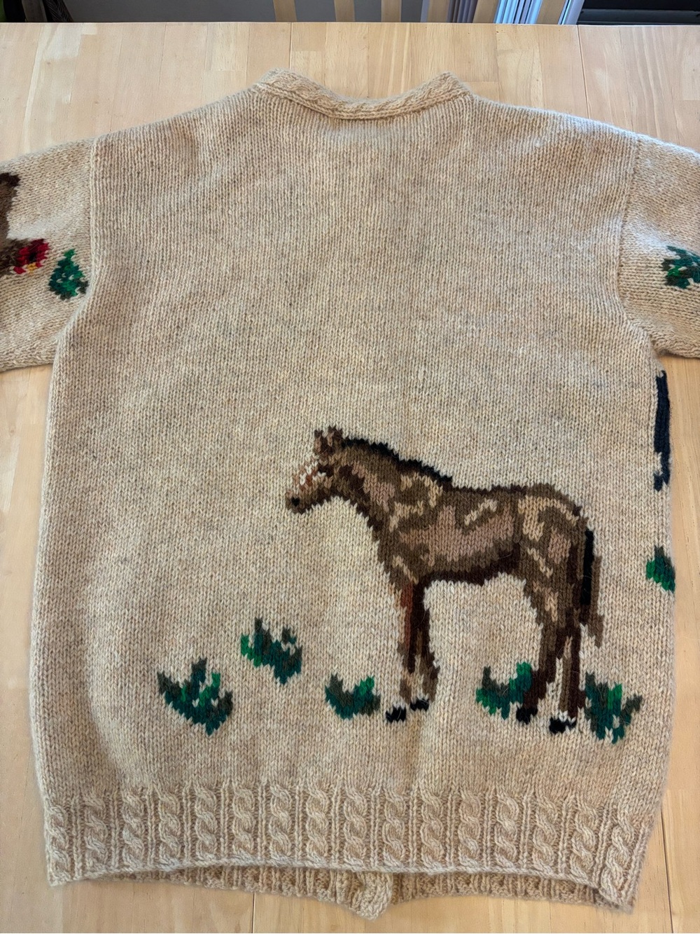 Vintage Eagle’s Eye Wool Farm Animal Cardigan size M? - Picture 5 of 11